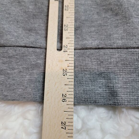 Theory Myhlo Hoodie Mens Size XL  Waffle-Knit Gray Cotton-Blend  2 Way  Zip-Up - Picture 6 of 10